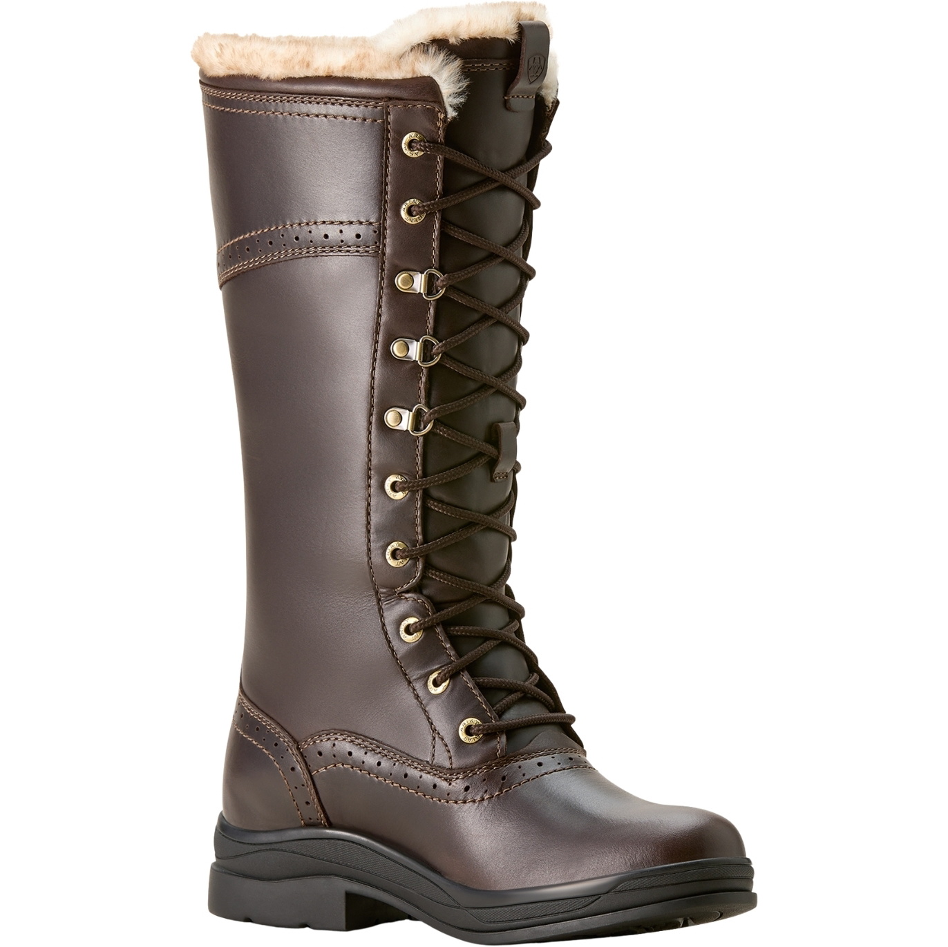 Ariat Womens Wythburn II Sherpa Waterproof Tall Country Boots 10053840 - Dark Mocha